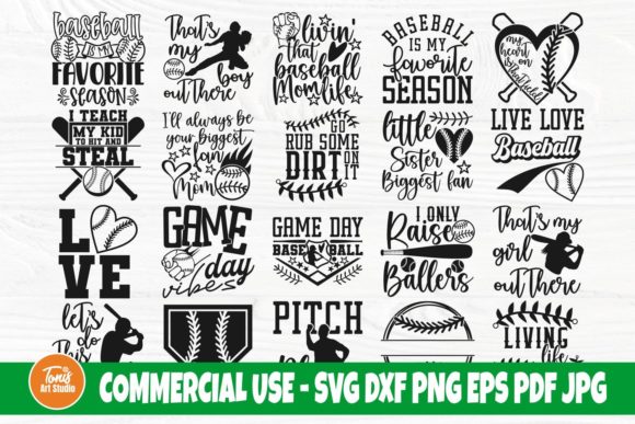 Baseball SVG Bundle for Crafts and Graphics