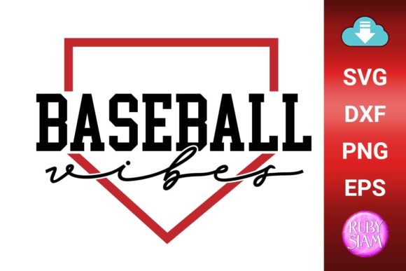 Baseball Vibes Svg, Game Day Vibes Svg
