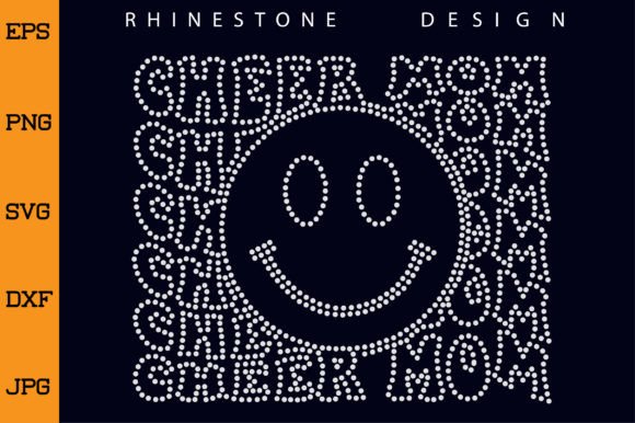 Cheer Mom Rhinestone Design: Graphics and Crafts