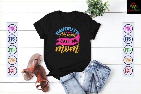 Favorite Air Man Call Me Mom Svg for Crafts and Graphics