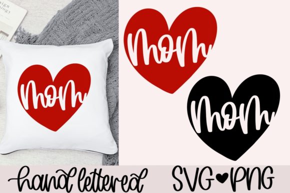 Mom Heart SVG: Graphics for Crafts and Content